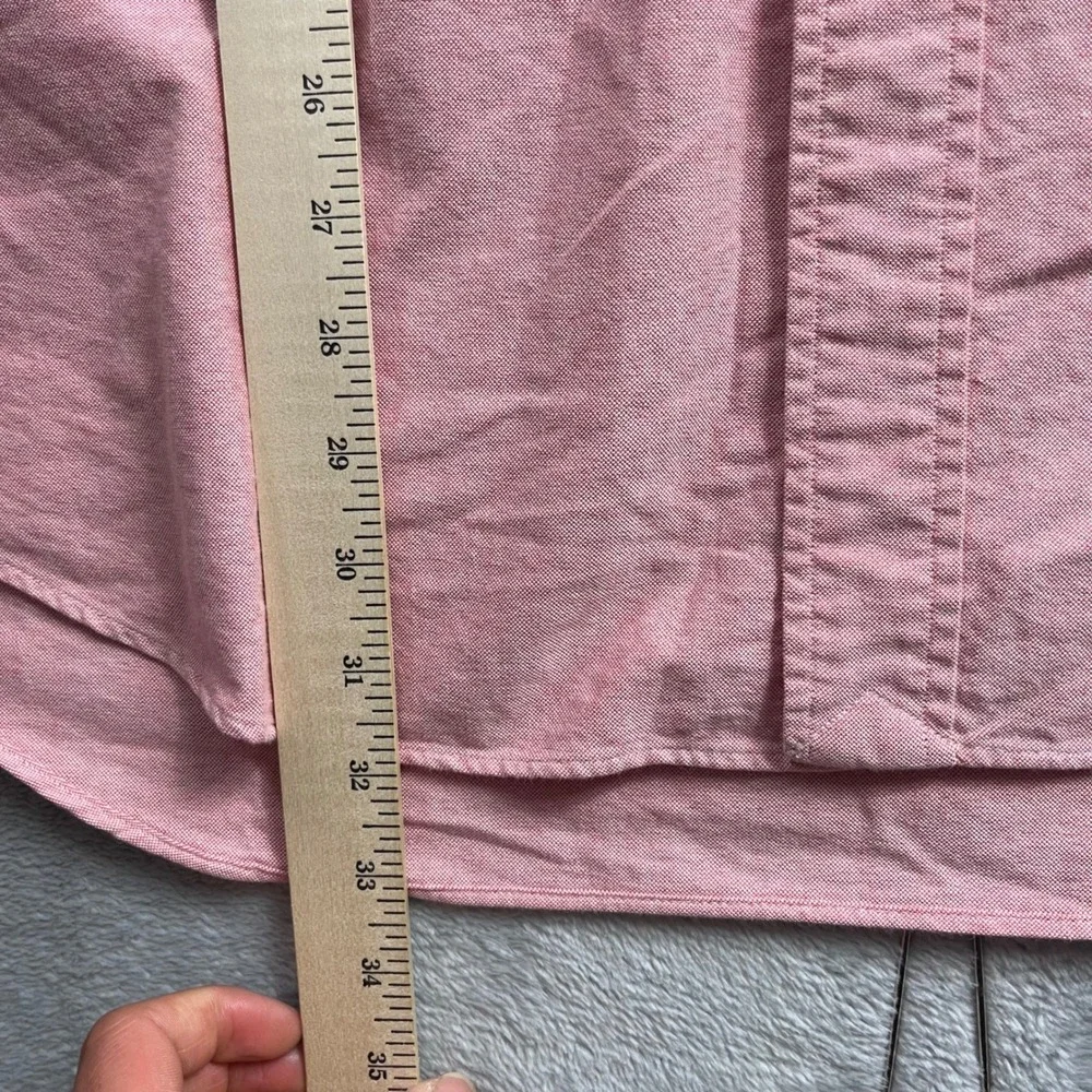 Ralph Lauren Blake Mens Large Pink Short Sleeve Oxford Button Down Shirt